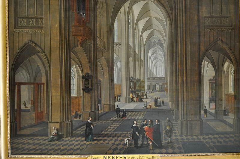 Pieter Neefs View of the interior of a church oil painting image